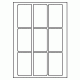 446 - Label Size 55mm x 90mm - 9 labels per sheet